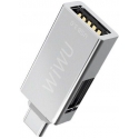 Асс. Переходник-адаптер WIWU USB-C Hub (Silver) (0,03m) ((T02))