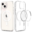 Acc. Чехол-накладка для iPhone 13 SGP Ultra Hybrid Mag Safe White (Силикон) (Прозрачный) (ACS03528)