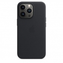Acc. Чехол-накладка для iPhone 13 Pro Max Apple Leather Case with MagSafe (Кожа) (Черный) (MM1R3)