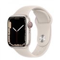 Годинники Apple Watch Series 7 GPS + LTE 45mm Starlight Aluminum Case w. Starlight S. Band (MKJ83)