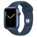Годинники Apple Watch Series 7 GPS + LTE 45mm Blue Aluminum Case w. Abyss Blue S. Band (MKJA3)