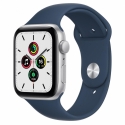 Годинники Apple Watch SE GPS 44mm Silver Aluminum Case w. Abyss Blue S. Band (MKQ43)