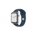 Годинники Apple Watch SE GPS + LTE 44mm Silver Aluminum Case w. Abyss Blue S. Band (MKRJ3)