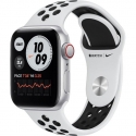 Годинники Apple Watch Nike SE GPS + LTE 40mm Silver Aluminum Case w. Black Nike Sport B. (MYYR2)