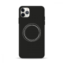 Acc. Чехол-накладка для iPhone 13 Pro Max Pump Silicone Minimalistic Case Circles on Dark (Силикон)