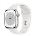 Годинники Apple Watch Series 8 GPS 45mm Silver Aluminum with White Sport Band (MP6N3)