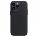 Acc. Чохол-накладка для iPhone 14 Pro Max Apple Case MagSafe Midnight (Шкіра) (Чорний) (MPPM3)