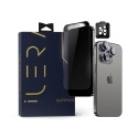 Aсc. Захисне скло для iPhone 15 Pro Max iLera Sapphire Ultra + Galss Black (iLSPDL+15PrMx)