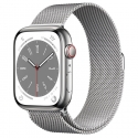Годинники Apple Watch Series 8 GPS+LTE 45mm Silver St.Steel Milanese Loop Silver (MNKG3, MNKJ3)