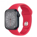 Годинники Apple Watch Series 8 GPS 41mm Midnight Al. Red Sport Band (MNPC3+MP703)