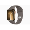 Годинники Apple Watch Series 9 GPS+LTE 45mm Gold St.Steel Clay Sport Band S/M (MRMR3)