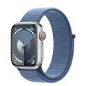  Apple Watch Series 9 GPS+LTE 41mm Silver Al. Winter Blue Sport Loop (MRHX3)