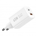 .   WIWU Super GaN Wall Fast Charger White (Wi-U012)