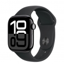  Apple Watch Series 10 GPS 42mm Jet Black Al. Black Sport Band S/M (MWWE3)