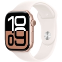  Apple Watch Series 10 GPS 42mm Rose Gold Al. Light Blush Sport Band S/M (MWWH3)