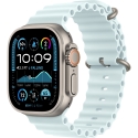  Apple Watch Ultra 2 2024 GPS+LTE 49mm Natural Titanium Case Ice Blue Ocean Band (MYT03,MXT