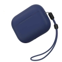 Acc. ����� ��� AirPods Pro 3 Blueo Liquid Silicone Case Navy Blue (������) (�����)