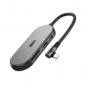 ���. ����������-������� ArmorStandart Angle Type-C to HD4K+LAN+PD+2USB+TF/SD (Gray) (ARM86022)