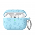Acc. ����� ��� AirPods 4 AhaStyle Flower Silicone Case (������) (���������) (CP-WG186-LB)