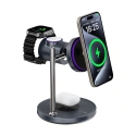 ���. ��������� ����������� �� WIWU Qi2.2 Magnetic Wireless Charger 3in1 Black (Wi-W041)